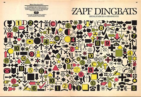 Zapf dingbats