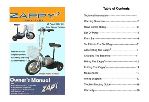 Zappy electric scooter diagram owners manual. - Lg wm1832 washer service repair manual.