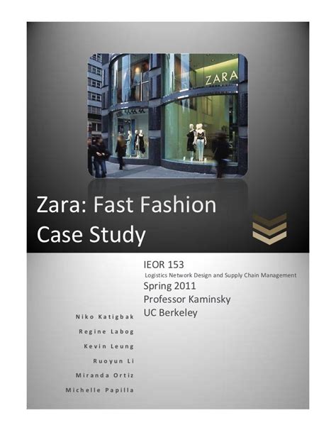 zara fast fashion case analysis