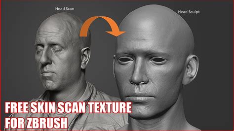 Zbrush skin material.  Get FREE Skin Scan Texture and HOW TO apply it in...