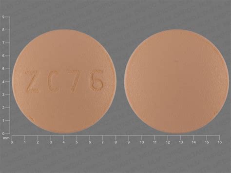 Zc76 pill. Pill Imprint ZC 76. This orange round pill with imprint ZC 76 on it has been identified as: Risperidone 2 mg. This medicine is known as risperidone. It is available as a prescription only medicine and is commonly used for … 