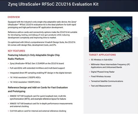Zcu216 example design. 76 MHz is a common choice when you use a ZCU216 board.  Contr...