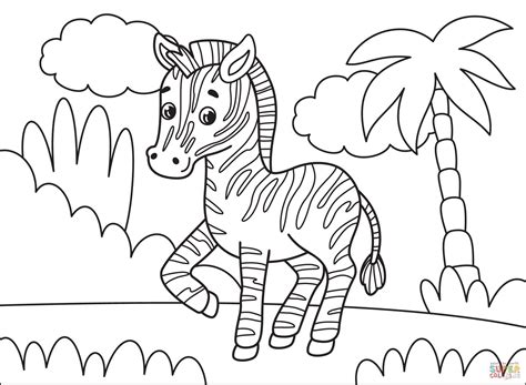 Zebra Coloring Book