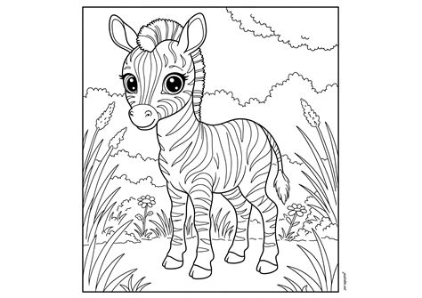 Zebra Coloring Shee