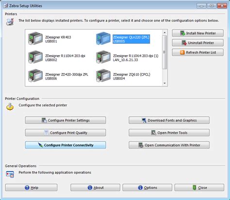 Zebra setup utility. Dec 31, 2021 · 2. Download and install the Zebra Setup Utilities (ZSU) printer configuration utility. How to download and install ZSU from the DRIVERS section below. 3. Connect the printer to a USB port on your computer and power up it . See how you can use Zebra Setup Utilities to configure your printer for a wired or wireless connection. 