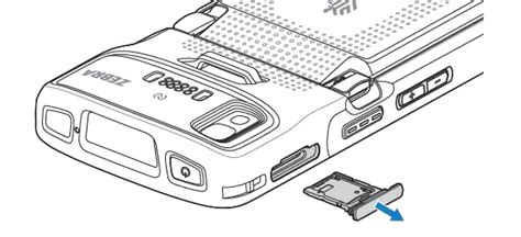 Zebra tc27 sim card slot.  Installing a nano SIM card (optional) Install the battery.  ...
