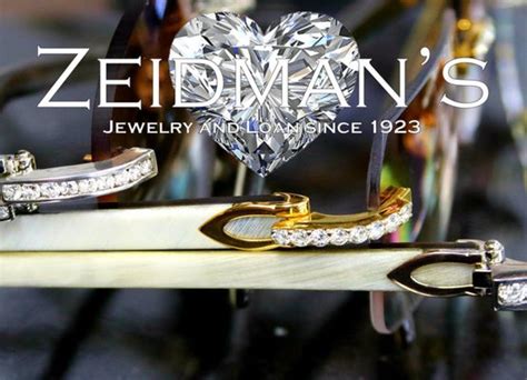 Sat 9:00 AM - 5:00 PM. (313) 486-5500. https://www.zeidmans.com. Since 1923 four generations of the Zeidman’s family have served the entire Metropolitan Detroit area by providing the best source for easy collateral loans that meet the individual needs of our customers. At Zeidman’s we are a family owned and operated business that can ... . Zeidman's jewelry