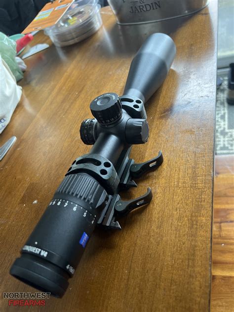 Zeiss conquest v4 4 16x50 illuminated.  Extremely Precise.  With a 50 mm obj...