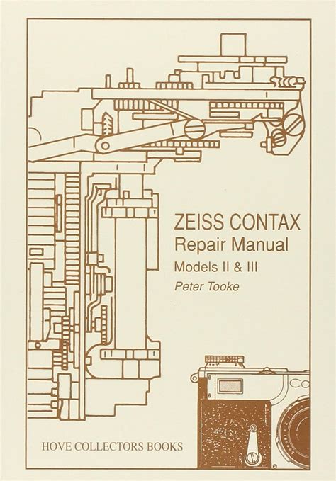 Zeiss contax repair manual models ii and iii. - Gnotobiotische maus technologie eine illustrierte anleitung.