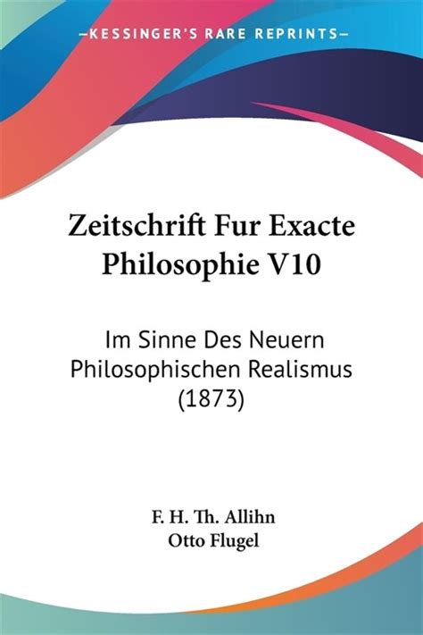 Zeitschrift fu r exacte philosophie im sinne des neveren philosophischen realismus. - Hp 12c platinum financial calculator user guide.