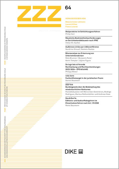 Zeitschriften - DIKE Verlag