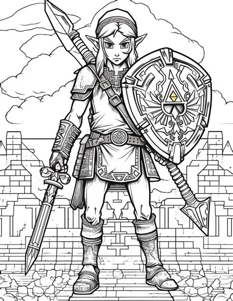 Zelda Coloring Shee
