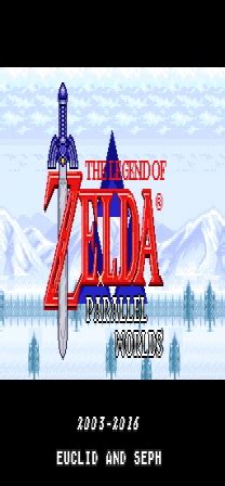 Zelda3.sfc download. Zelda Parallel Worlds. Zelda Parallel Worlds is an overhaul hack for the SNES game Zelda: A Link To The Past released in 1991 (1992 in North America), it aims to bring an all new experience to the classic game for timeless fans. The Legend of Zelda: A Link to the Past is an action-adventure title and the third in the Zelda series. 