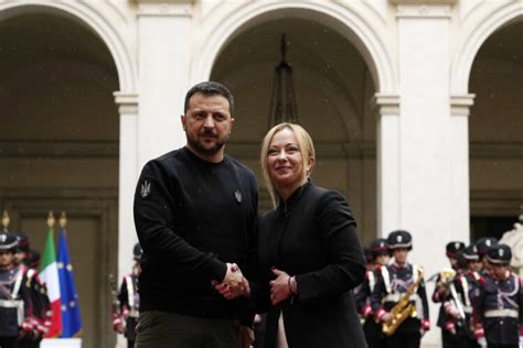 Zelenskyy, in Rome for talks with pope, hears Italian president say, ‘We’re at your side.’