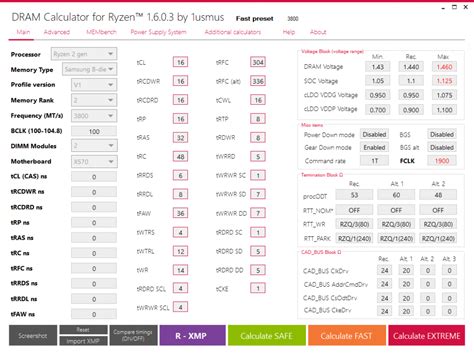 Zen timings calculator.  In Specialized RAM optimization tool for AMD Ryze...