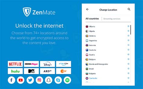 ZenMate VPN for Chrome for Windows