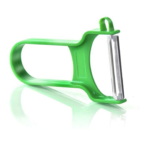 The REX vegetable peeler is great for peeling vegetables, fruits and even for slicing chocolate, and cheese. The peeler is suitable for right and left-handers. Also practical: thanks to the bright colours in which our REX peelers come in, there is no longer a tedious search in the cutlery drawer. This Swiss design classic remained unchanged and .... 