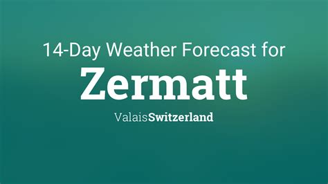 Zermatt, Switzerland - 14 Day Ski Report - The Weather …