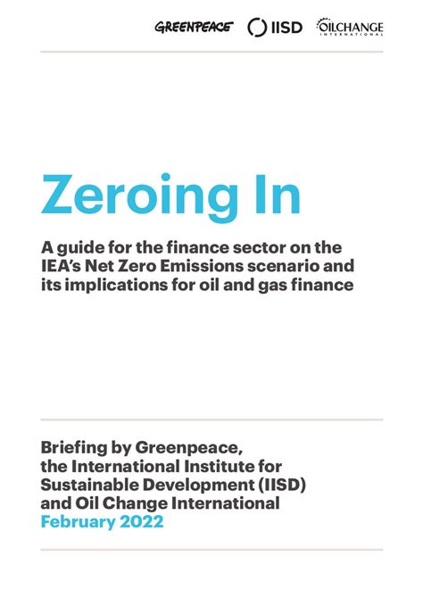 Zeroing In - Greenpeace UK