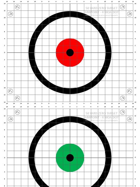 Zeroing targets 50 yards. 50/200 Zero Target. 100 Yard Zero Target (MOA) 100 Yard Zero Target (MRAD) 5 x 5 Drill. Bottles & Cans Target. Bill Drill 6 x 11 Target. Walk Back Drill. 