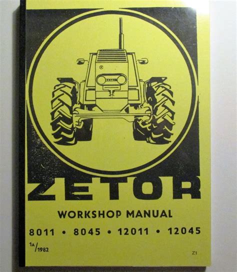 Zetor 8011 8045 12011 12045 traktor service reparatur werkstatt handbuch download. - Introduction to java programming solutions manual.