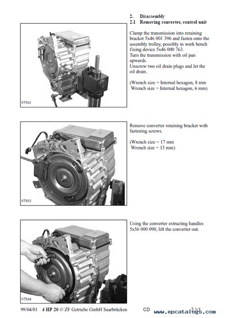 Zf 4 hp 14 instruction manual. - Manuel de réparation pour jaguar x300 xjr.