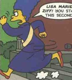 Ziff who's infatuated with Marge Simpson 2% 4 METE: Word 
