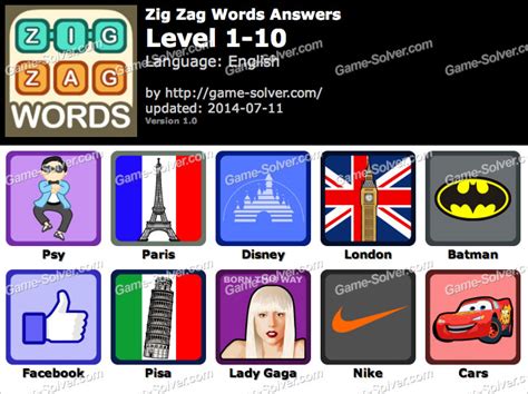 Zig Zag Words Level 201210 Game Solver