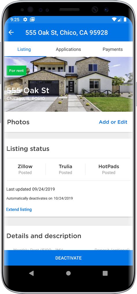 Zillowmanager. Key Features: • Add, edit and publish your rental listings. • Set your rent price. • Add unlimited photos. • Integration with Zillow 3D Home app. • Receive notifications as soon … 