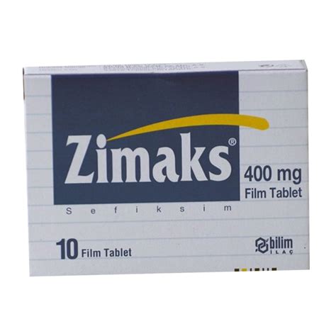 Zimaks 400 mg yan etkileri