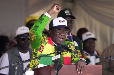 Zimbabwe’s president tells supporters they will go to heaven if they vote for his party this month