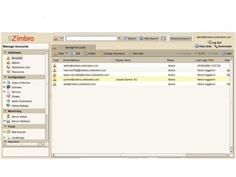 Zimbra Administration - mail.empireaccess.net:9071