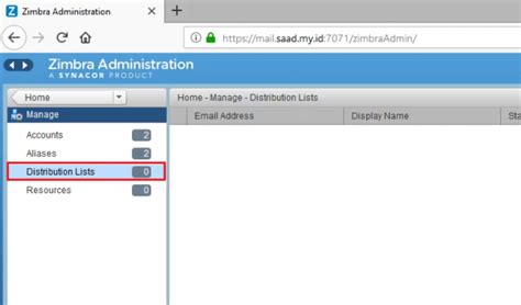 Zimbra distribution list owner.  -When Mail Identities is enabled, users can create additiona...