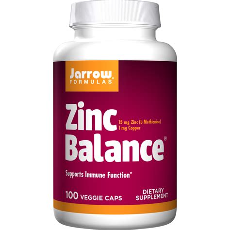 Zinc Balance®, 100 Veggie Caps - Jarrow Formulas