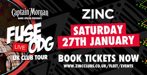 Zinc Popworld Fleet Event information and Tickets