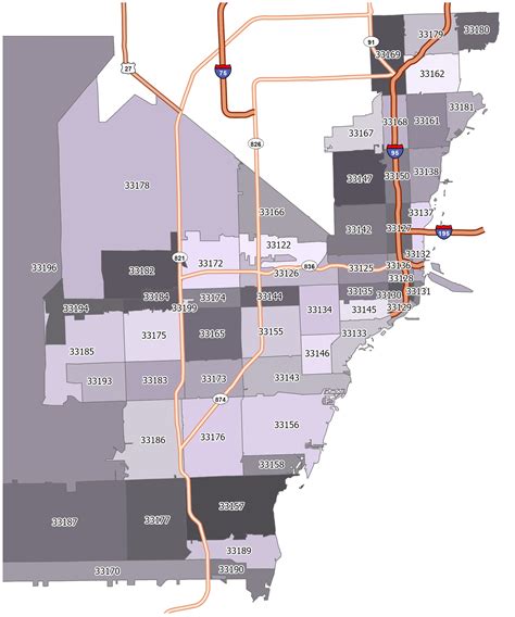 Zip Code Map, Postal Code