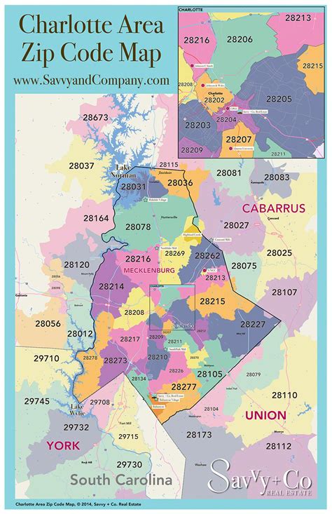 Zip Code Map Charlotte Nc Zip Code Map