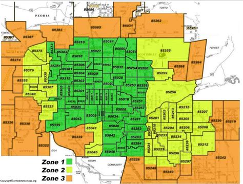 Zip Code Map Of Phoenix World Map Gray