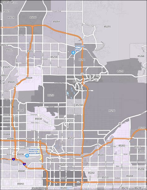 Zip Code Map Of Scottsdale