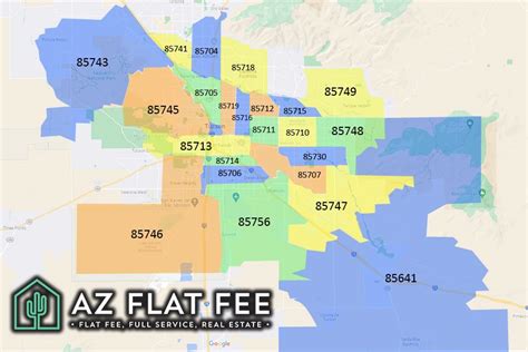 Zip Code Map Tucson Map Of The World