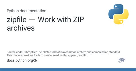 Zipfile python password.  From basic archiving to advanced techniques like passwor...