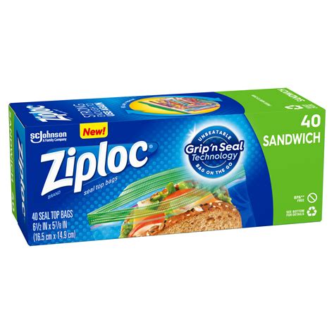 Ziploc® Sandwich Bags Ziploc® brand SC Johnson