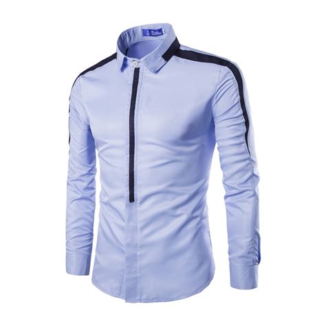 Zipper dress shirt. Men's Zipper Dress Shirts Long Sleeve Button Down Half Hidden Zip Slim Fit Shirt Wrinkle-Free Stretch Tops for Work Wedding. $1449. Save 15% with coupon (some sizes/colors) $10.98 delivery Mar 19 - Apr 3. Or fastest delivery Mar 8 - 13. 