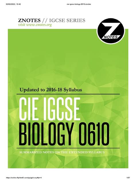 Znotes a level biology. .  ...
