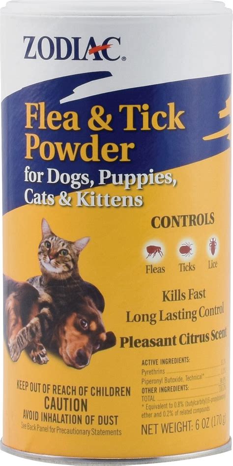 Zodiac Flea and Tick Powder for Dogs and Cats 1 Each/6 Oz By …