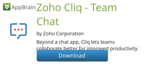 Zoho Cliq Team Chat APK Download for Android 