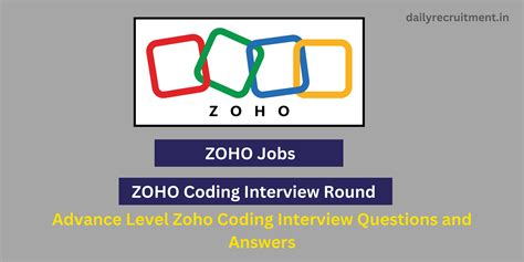 Zoho Coding Round Questions With Answers