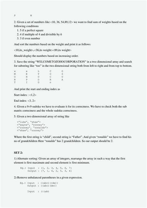 Zoho Interview questions and answers placement papers preparation solutions