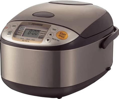 Aug 16, 2016 · The NS-LGC05 Micom Rice Cooker & Warmer comes in a 3-cup capacity, making it ideal for small kitchens. Individuals and small families can make as little as ½ cup of rice or oats and as much as three cups of perfectly delicious rice. Accessories include a rice measuring cup, spatula and spatula holder. Zojirushi Micom Rice Cooker & Warmer NS-LGC05. . 
