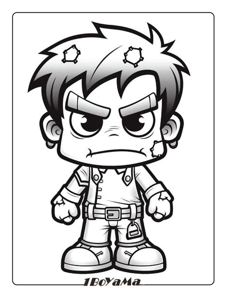 Zombi Çocuk boyama.